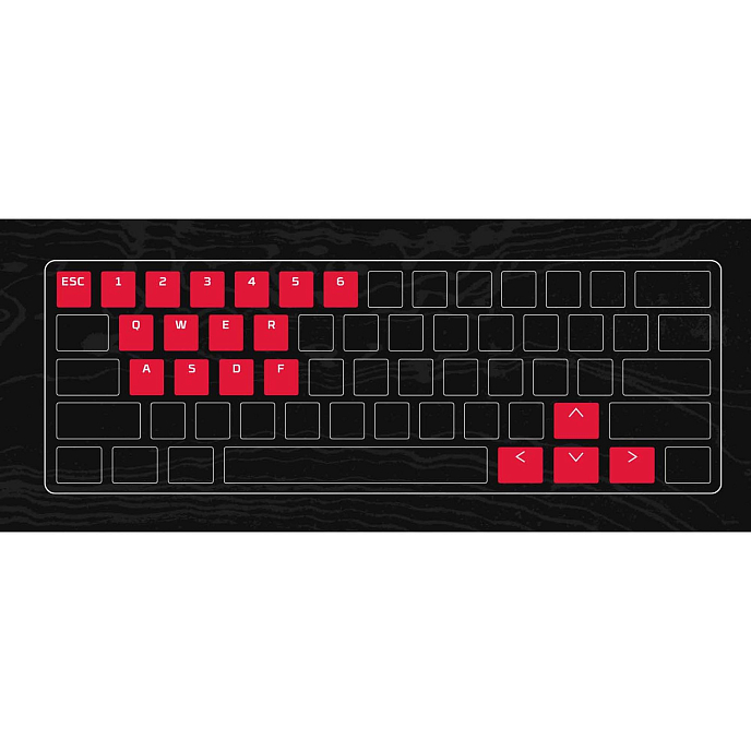 Keycaps HyperX Rubber Keycaps (US Layout) red - img.4