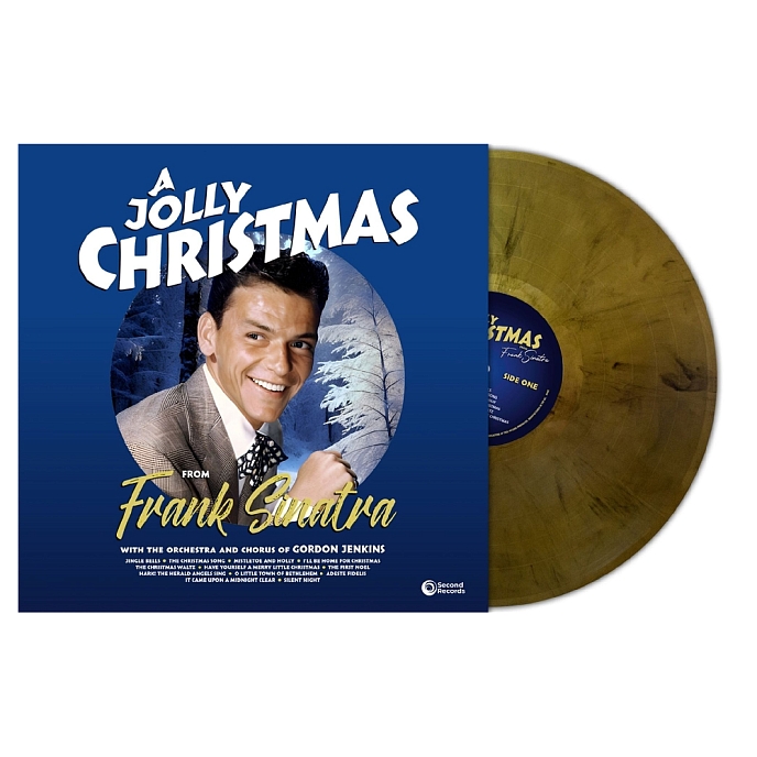 Vinyl Record Frank Sinatra - A Jolly Christmas From Frank Sinatra (Gold Marble) LP - img.1