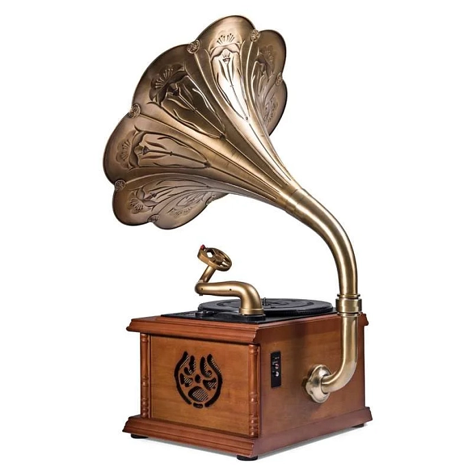 Turntable MJI Audio Gramophone Classic Bronze Horn Turntable - img.1