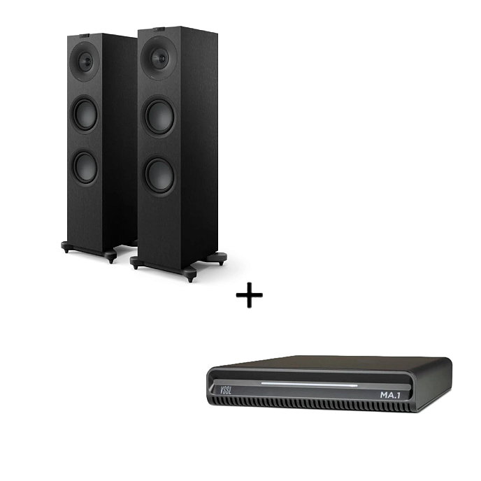 Speaker System KEF Q7 Meta Satin Black (Pair) + VSSL MA.1 Black - img.0