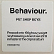Vinyl Record Pet Shop Boys - Behaviour. - img.1