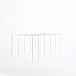 Vinyl record stand MJI Audio Vinyl Records Holder R25 White - img.1