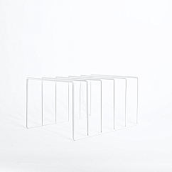 Vinyl record stand MJI Audio Vinyl Records Holder R25 White