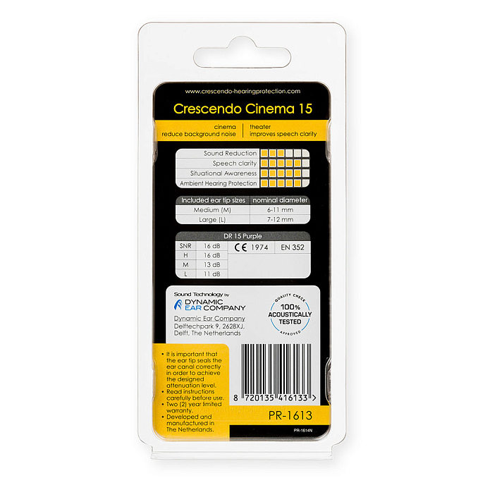 Earplugs Crescendo Cinema 15 - img.1