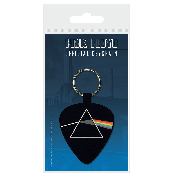 Souvenir Pyramid Pink Floyd Dark Side Of The Moon (Woven Keychain) Black - img.1