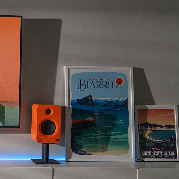 Bookshelf speakers Kanto Ren Matte Orange - img.4