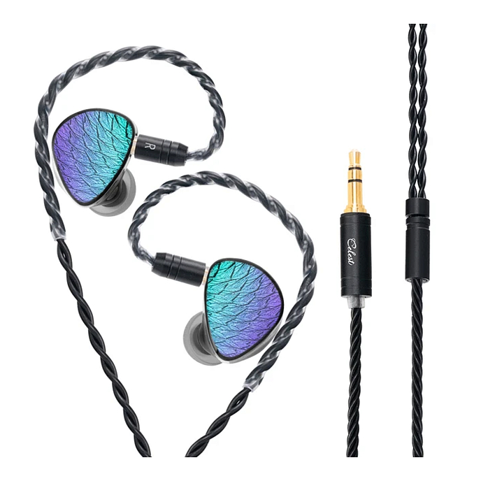 In-ear headphones Celest Wyvern Black Remaster (without Mic) Malachite Violet - img.0