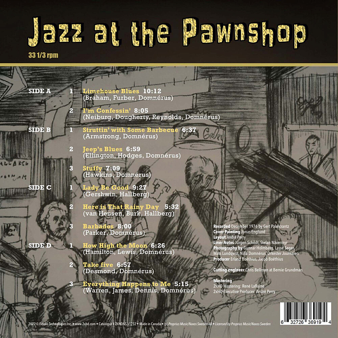 Vinyl Record Arne Domnerus - Jazz At The Pawnshop 200Gr - 2xHD 2LP - img.1