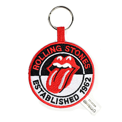Souvenir Pyramid The Rolling Stones Est. 1962 (Woven Keychain) Black/White/Red