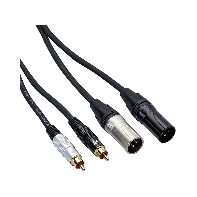 Cable Bespeco EAY2X2R500R Black 5.0m - img.0