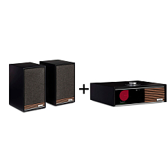 Kit Ruark R610 Charcoal and Ruark Sabre-R Speakers Charcoal
