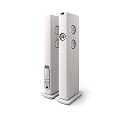 Kit KEF LS60 Wireless Mineral White + Kube 10B Subwoofer + KW1 Kit