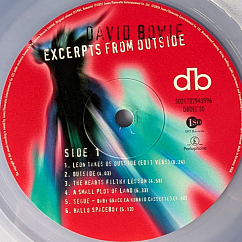 Vinyl Record David Bowie - Excerpts From Outside (The Nathan Adler Diaries: A Hyper Cycle) (RSD, Limited Edition, Crystal Clear) LP