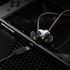 In-ear headphones MoonDrop JIU black type c