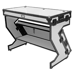 Table UDG Ultimate Flight Case Portable Z-Style DJ Table Plus White