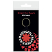 Souvenir Pyramid Red Hot Chilli Peppers Logo (Woven Keychain) Black - img.0