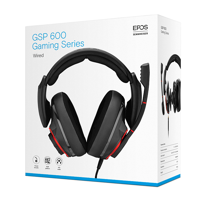 Gaming headset EPOS GSP 600 Black - img.9
