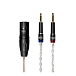 - img.0 Cable Meze mono 3.5mm to 4-pin XLR PCUHD Premium Silver 2.5m - img.0