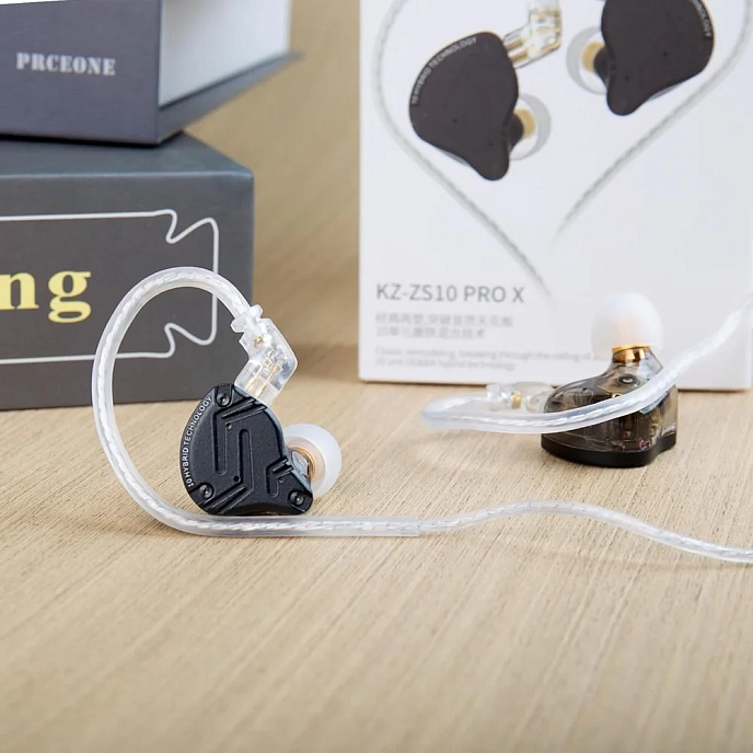 In-ear headphones KZ ZS10 Pro X with Mic Black - img.3