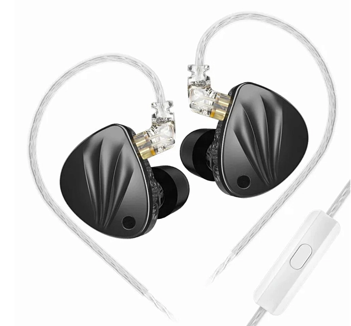 In-ear headphones KZ Krila with Mic Black - img.0