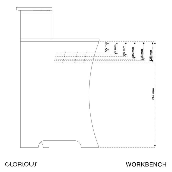 Table Glorious Workbench Black - img.5