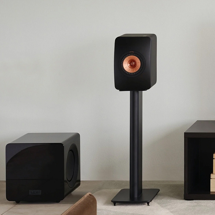Kit KEF LSX II Mineral White + KEF S1 Floor Stand Mineral White - img.7