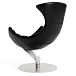 Listening Chair Bruunmunch Lobster Steel Base Basefully Upholstered Black / Black Vidar - img.6