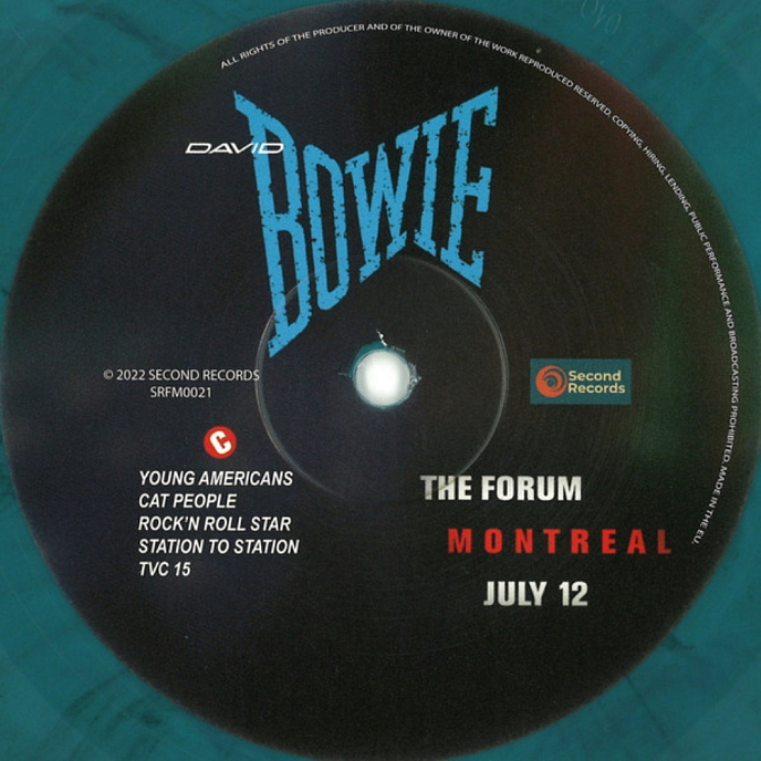 Vinyl Record David Bowie – Live At The Forum In Montreal July 12, 1983 (Green Marbled) - 2LP - img.6