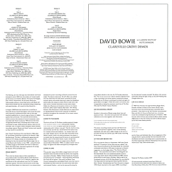 Vinyl Record David Bowie With John 'Hutch' Hutchinson – Clareville Grove Demos - 3LP