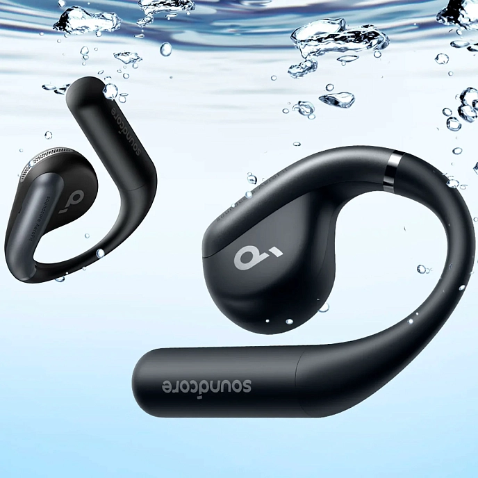 On-ear headphones Anker AeroFit Black - img.5