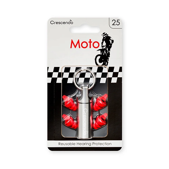 Motorcycle Earplugs Dynamic Ear Company Crescendo Moto 25 - img.0