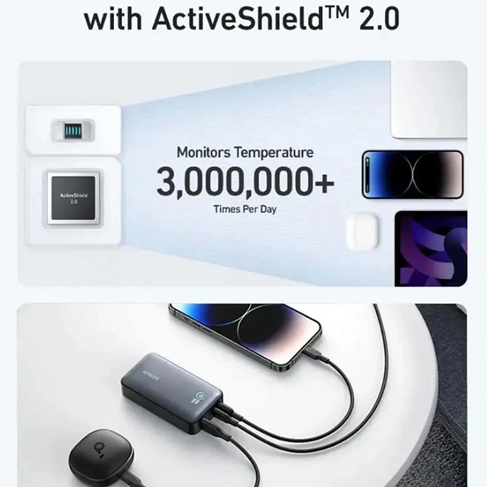 Portable battery Anker 533 Power Bank 10000 Mah 30W Black - img.3