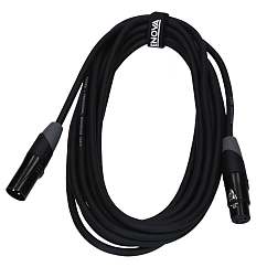 Cable ENOVA EC-A1-XLFM-15 Black XLR(f) - XLR(m) 15m