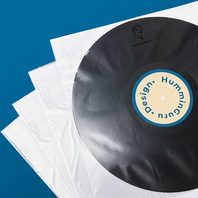 Vinyl Record inner sleeves HumminGuru 12" Premium Inner Record Sleeves (50 pack) - img.3