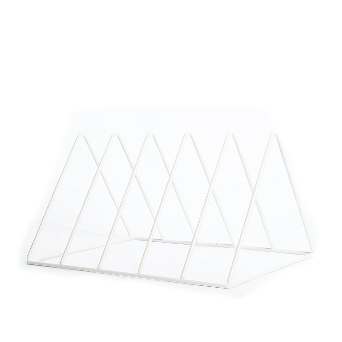 Vinyl record stand MJI Audio Vinyl Records Holder R25A White - img.1