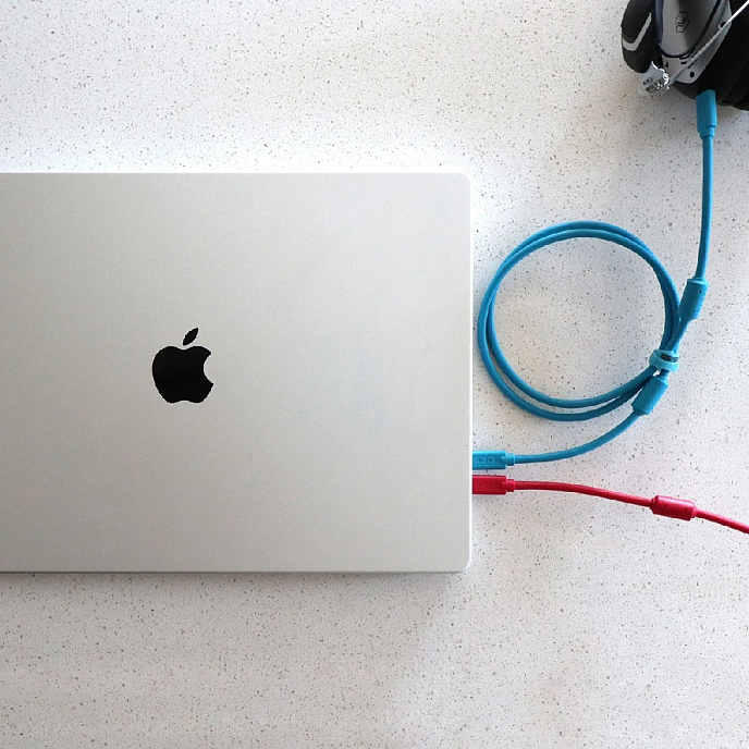 Cable DJTT Chroma Cables USB-C - USB-C Straight Red 0.25m - img.3