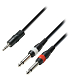Cable Adam Hall K3YWPP0300 3.5mm - 2х6.3mm 6m - img.0