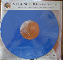 Vinyl Record Nat King Cole – Unforgettable Songs - Blue Marbled - LP