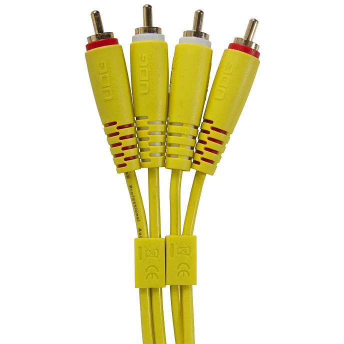 Cable UDG Ultimate Audio Cable Set 2RCA - 2RCA Straight 3m Yellow - img.1