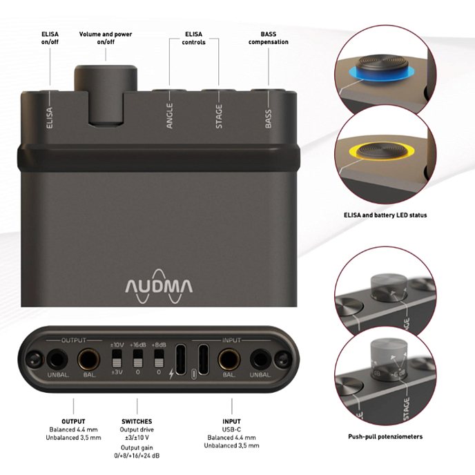 Headphone Amplifier Audma Brioso PHPA1 Black - img.6