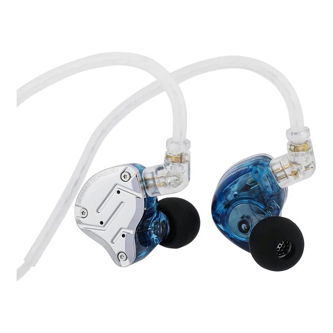 In-ear headphones KZ ZS10 Pro with Mic Blue - img.0