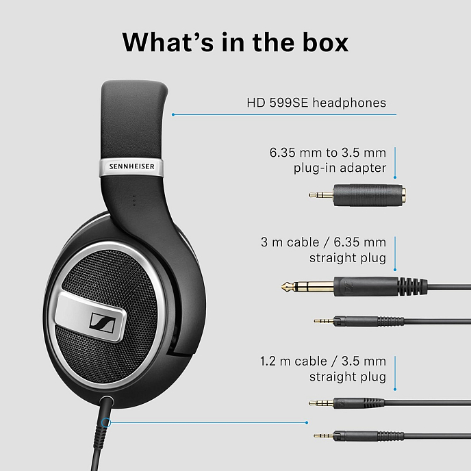 Over-ear headphones Sennheiser HD 599 SE Black Silver - img.9