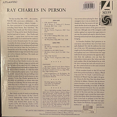 Vinyl Record Ray Charles – Ray Charles In Person - Pure Pleasure LP
