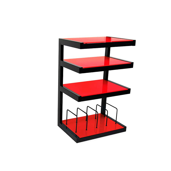 Hi-Fi Stand NorStone Esse Hifi VInyl Black Red red - img.0