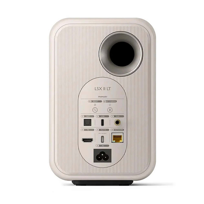 Bookshelf speakers KEF LSX II LT Stone White + KEF P1 Desk Pad Silver - img.5