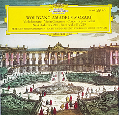 Vinyl Record Wolfgang Amadeus Mozart - Berliner Philharmoniker Solist Und Dirigent - Violinkonzerte: Nr. 4 D-dur Kv 218 / Nr. 5 A-dur Kv 219 - LP