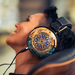 Over-ear headphones ZMF Atrium Blue Aluminum