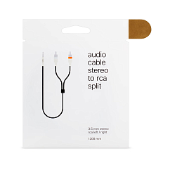 Cable Teenage Engineering Textile Audio Cable 3.5mm - 2RCA Black 1.2m
