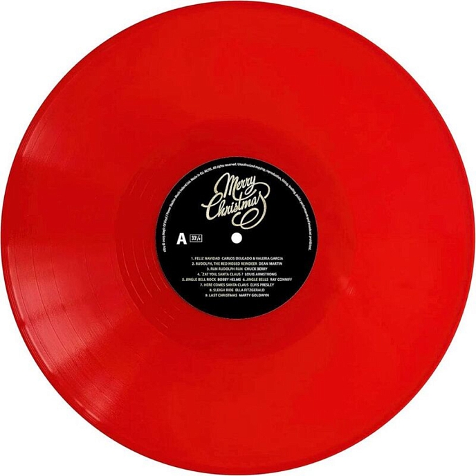 Vinyl Record Various Artists - Merry Christmas (Santa) (Limited Edition Red Vinyl) LP - img.2