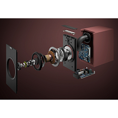 Bookshelf speakers KEF Coda W Vintage Burgundy